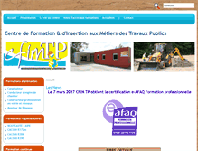 Tablet Screenshot of formation-insertion-cfimtp.fr